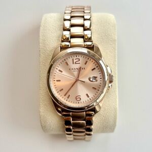 Coach Greyson Stainless Steel Rose-Gold Tone Watch